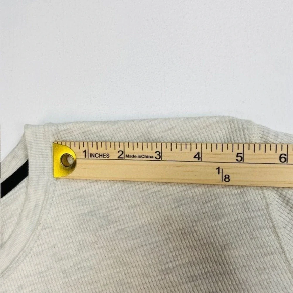 Polo Ralph Lauren Mens Oatmeal Heather Waffle Knit Thermal Sleep Shirt Medium
